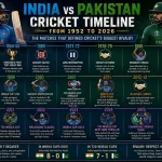 India vs Pakistan Cricket Timeline From 1952 to 2026, the Matches That Defined Cricket’s Biggest Rivalry